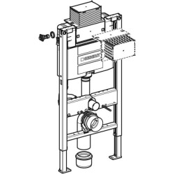 Asma klozet için Geberit Duofix elemanı, 98 cm, Omega 12 cm gömme rezervuar ile - 2