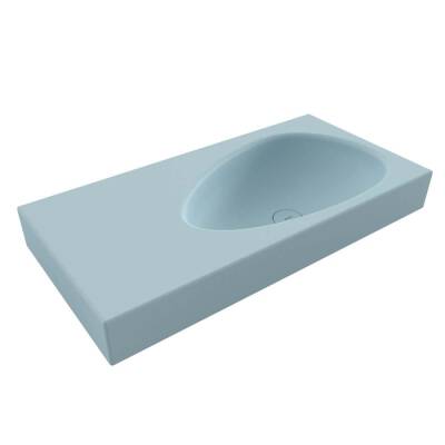 Bocchi Etna Etajerli Lavabo 90 cm Mat Buz Mavi 1115-029-0125 - 1