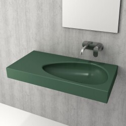 Bocchi Etna Etajerli Lavabo 90 cm Mat Yeşil 1115-027-0125 - 2