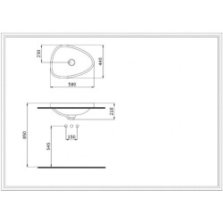 Bocchi Etna Tezgah Üstü Lavabo 58 cm Mat Gri 1112-006-0125 - 1