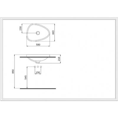 Bocchi Etna Tezgah Üstü Lavabo 58 cm Mat Gri 1112-006-0125 - 1