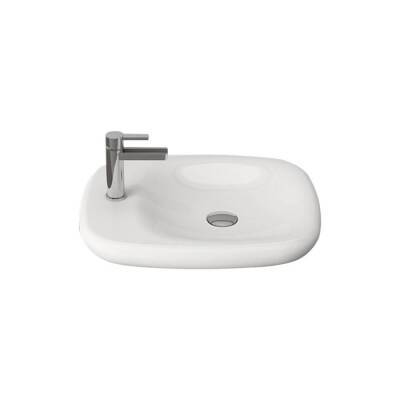 Bocchi Fenice Çanak Lavabo, 54 cm, Parlak Beyaz 1489-001-0126 - 1