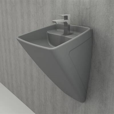 Bocchi Firenze Asma Monoblok Lavabo, 48 cm, Mat Gri 1082-006-0126 - 2