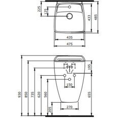 Bocchi Firenze Asma Monoblok Lavabo, 48 cm, Mat Kaşmir 1082-011-0126 - 3