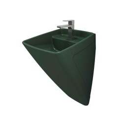 Bocchi Firenze Asma Monoblok Lavabo, 48 cm, Mat Yeşil 1082-027-0126 - 1