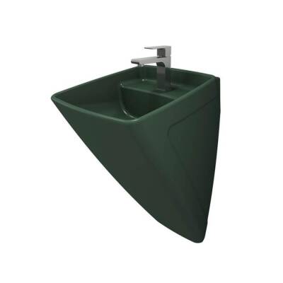 Bocchi Firenze Asma Monoblok Lavabo, 48 cm, Mat Yeşil 1082-027-0126 - 1