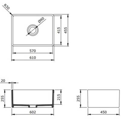 Bocchi Lavello Mutfak Eviyesi 60 cm Mat Kaşmir 1137-011-0120-03 - 2