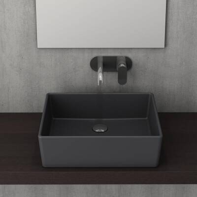 Bocchi Milano Çanak Lavabo 50 cm Mat Antrasit 1215-020-0125 - 2