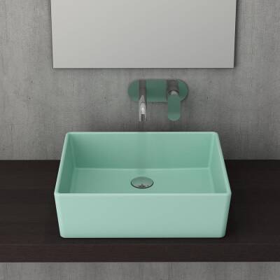 Bocchi Milano Çanak Lavabo 50 cm Mat Mint Yeşil 1215-033-0125 - 2