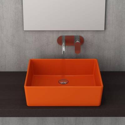 Bocchi Milano Çanak Lavabo 50 cm Parlak Turuncu 1215-012-0125 - 2