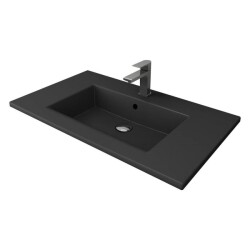 Bocchi Milano Etajerli Lavabo 100 cm Mat Antrasit 1105-020-0126 - 1