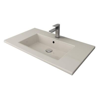 Bocchi Milano Etajerli Lavabo 100 cm Parlak Bisküvi 1105-014-0126 - 1