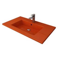 Bocchi Milano Etajerli Lavabo 100 cm Parlak Turuncu 1105-012-0126 - 1