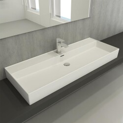 Bocchi Milano Etajerli Lavabo 120 cm Mat Beyaz 1394-002-0126 - 2