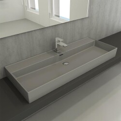 Bocchi Milano Etajerli Lavabo 120 cm Mat Gri 1394-006-0126 - 2