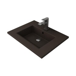 Bocchi Milano Etajerli Lavabo 60 cm Mat Kahverengi 1161-025-0126 - 1