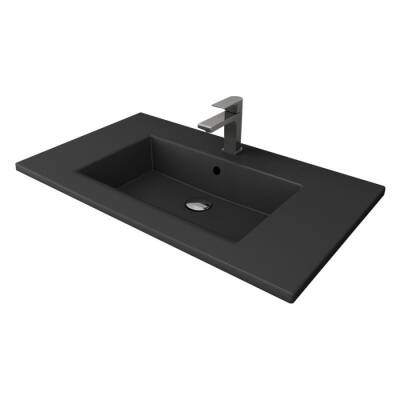 Bocchi Milano Etajerli Lavabo 80 cm Mat Antrasit 1113-020-0126 - 1