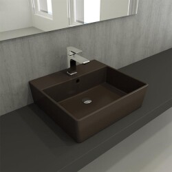 Bocchi Milano Lavabo 50 cm Mat Kahverengi 1216-025-0126 - 2