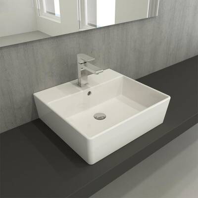 Bocchi Milano Lavabo 50 cm Parlak Beyaz 1216-062-0126 - 2