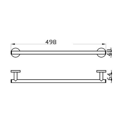 Bocchi Piave Havluluk Uzun 498 mm Mat Beyaz 3015 0013 BZ - 3