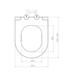 Bocchi Pure Slim Klozet Kapağı Mat Antrasit A0333-020 - 2