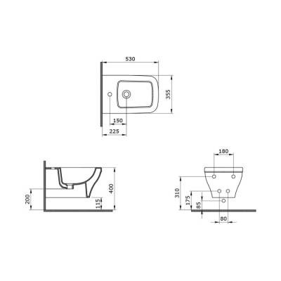 Bocchi Scala Arch Asma Bide Mat Buz Mavi 1125-029-0120 - 3