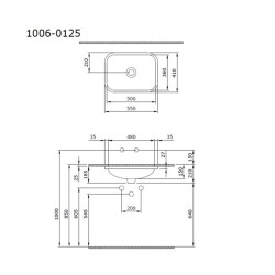 Bocchi Scala Tezgah Altı Lavabo Kaşmir 1006-011-0125 - 2