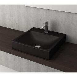 Bocchi Scala Tezgah Üstü Lavabo 48 cm Mat Siyah 1076-004-0126 - 2