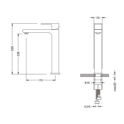 Bocchi Smart Yüksek Lavabo Bataryası Krom 1012 0002 - 2