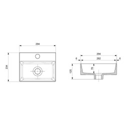 Bocchi Sottile Slim Line Batarya Banklı Lavabo 30 Cm Mat Antrasit 1470-020-0126 - 2