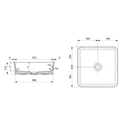 Bocchi Sottile Slim Line Çanak Lavabo 38 Cm Mat Siyah 1477-004-0125 - 2