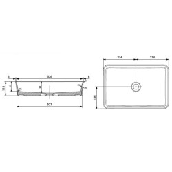 Bocchi Sottile Slim Line Çanak Lavabo 55 Cm Mat Beton 1476-069-0125 - 2