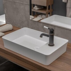 Bocchi Sottile Slim Line Çanak Lavabo 60 Cm Parlak Beyaz 1479-001-0126 - 2