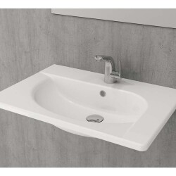 Bocchi Taormina Arch Etajerli Lavabo, 65 cm, Parlak Beyaz 1009-001-0126 - 2