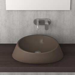 Bocchi Venezia Çanak Lavabo 56 cm Mat Kahverengi 1010-025-0125 - 2