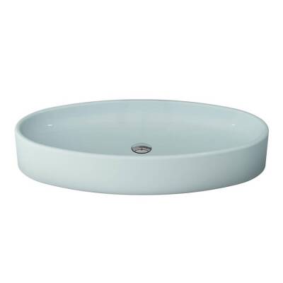 Bocchi Vessel Elips Çanak Lavabo 85 Cm Mat Buz Mavi 1014-029-0125 - 1