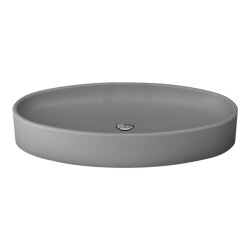 Bocchi Vessel Elips Çanak Lavabo 85 Cm Mat Gri 1014-006-0125 - 1