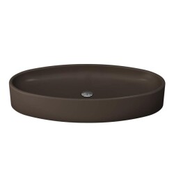 Bocchi Vessel Elips Çanak Lavabo 85 Cm Mat Kahverengi 1014-025-0125 - 1