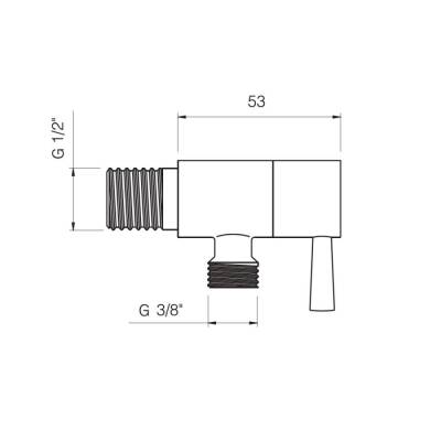 Bocchi Yuvarlak Ara Musluk Krom 6160 0001 - 2