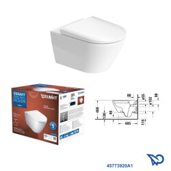 D-Neo Rimless® Hygiene Glaze Asma Klozet Grohe Uniset Gömme Rezervuar Seti - 2