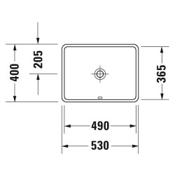 Duravit Starck 3 Tezgah Altı Lavabo 49 cm 0305490000 - 2