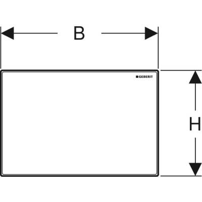 Geberit kapak Omega: Beyaz - 3