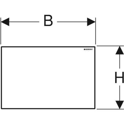 Geberit kör kapak Sigma: Beyaz - 3