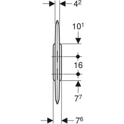 Geberit pisuvar bölme paneli: Beyaz - 4