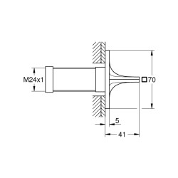 Grohe Allure Ankastre Stop Valf - 19334GN1 - 2