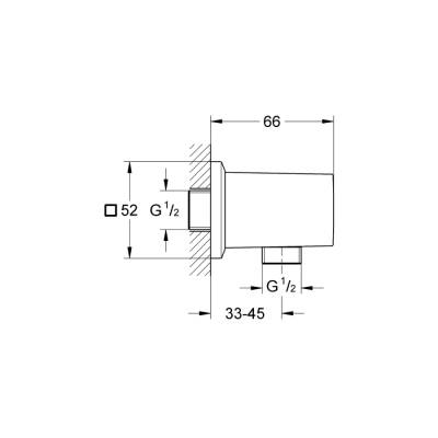 Grohe Allure Brilliant Askılı Duş Çıkış Dirseği - 27707000 - 2