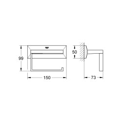 Grohe Allure Brilliant Tuvalet Kağıtlığı - 40499000 - 2