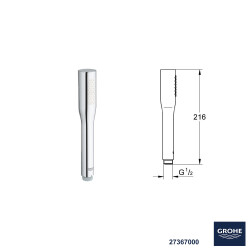 Grohe Ankastre Banyo Duş Seti + Hüppe Galata X Duş Kanalı -26 - 5