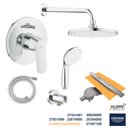 Grohe Ankastre Banyo Duş Seti + Hüppe Galata X Duş Kanalı -3 - 1