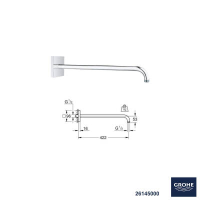 Grohe Ankastre Banyo Duş Seti + Hüppe Galata X Duş Kanalı -7 - 2